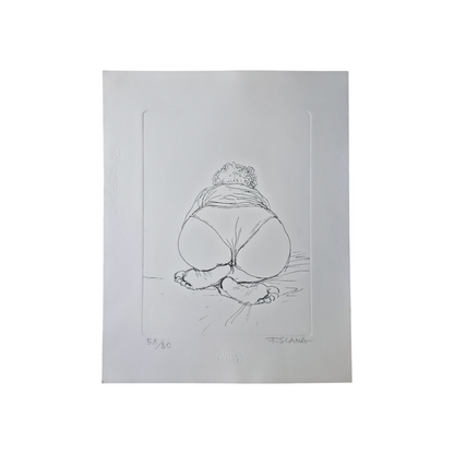 France Slana; grafika; Akt VII.; 32 cm x 44 cm