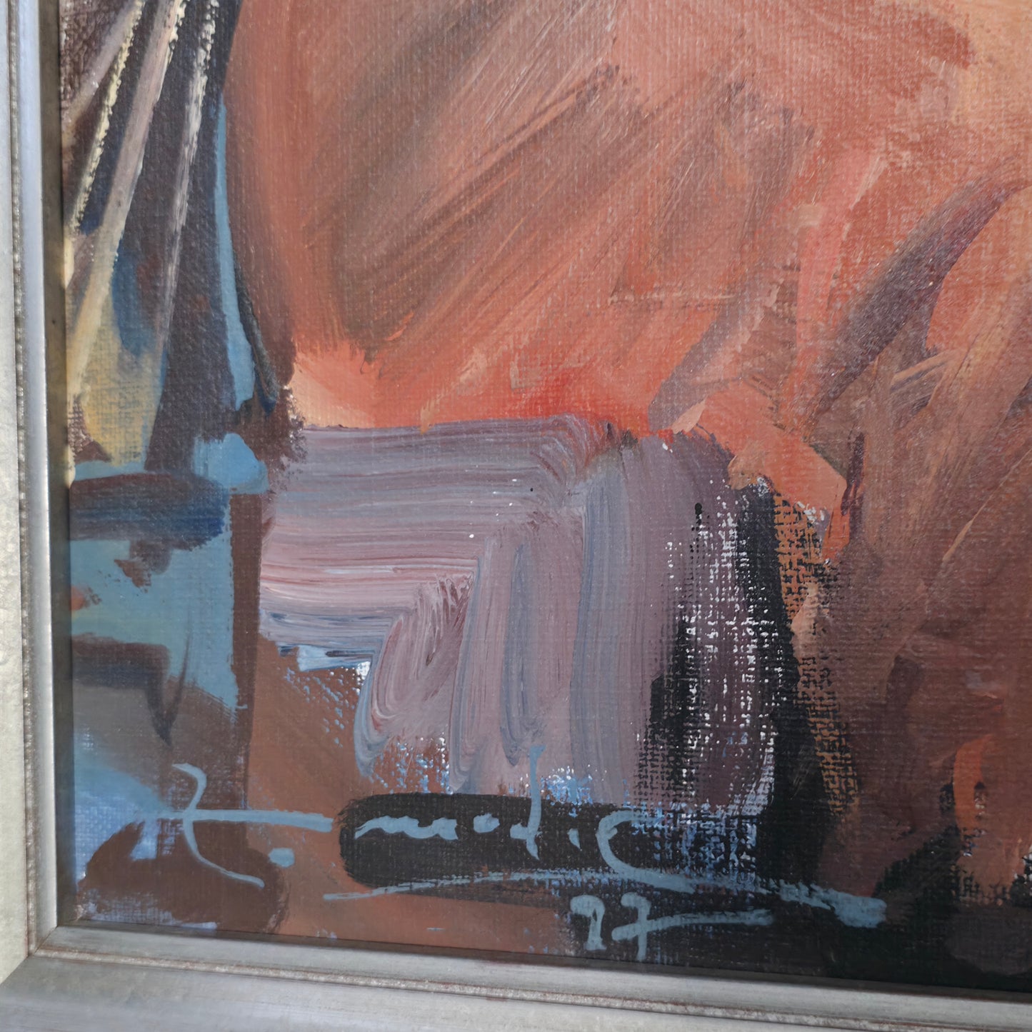 Zmago Modic; olje na platno; "Odrešenik"; 70 cm x 60 cm
