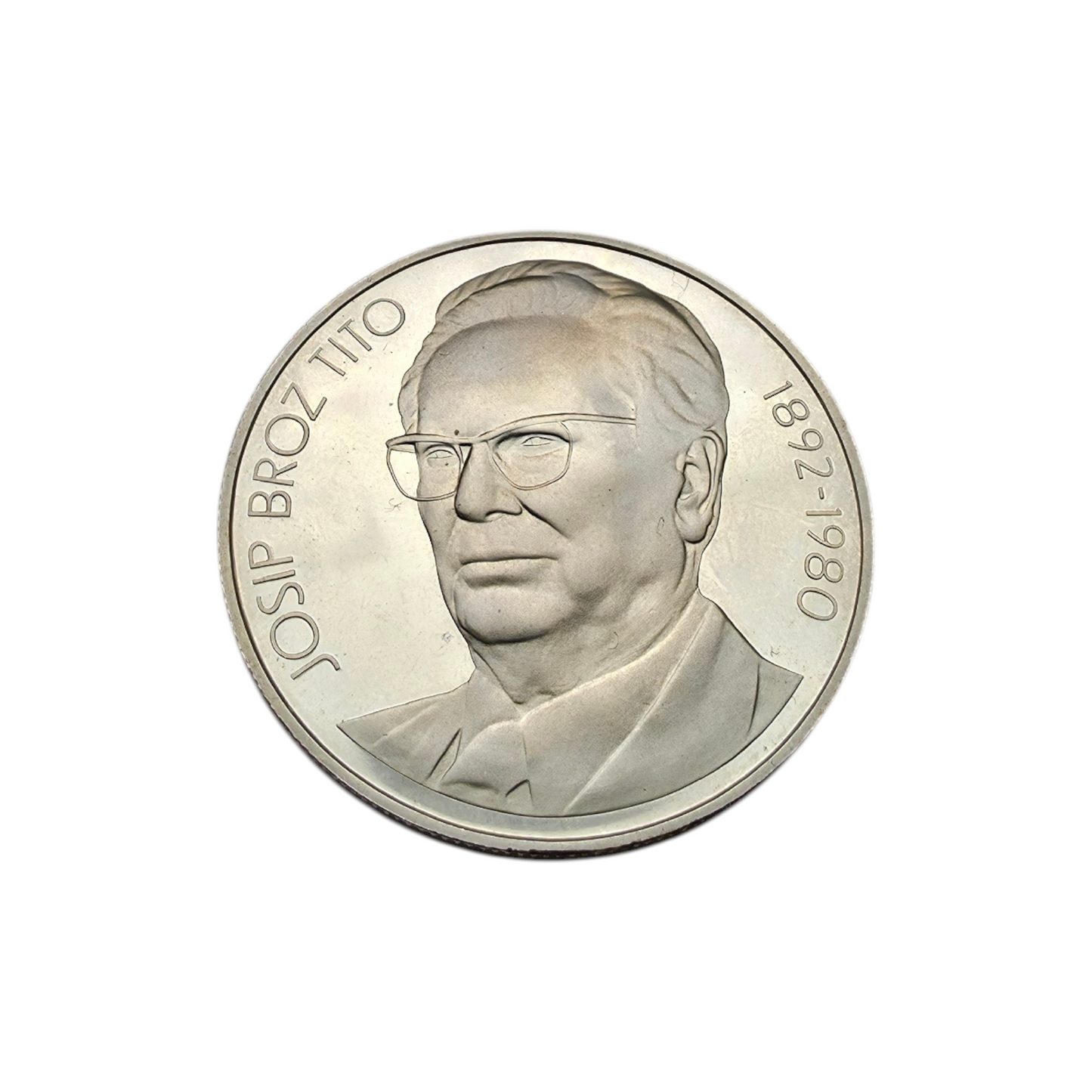 Srebrnik "1000 DINARJEV" Ag 750/1000; masa=25.99g