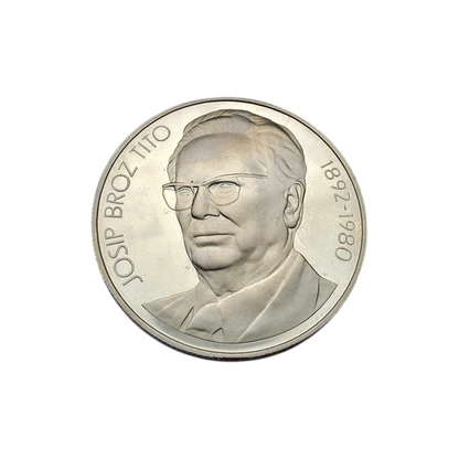 Srebrnik "1000 DINARJEV" Ag 750/1000; masa=25.99g