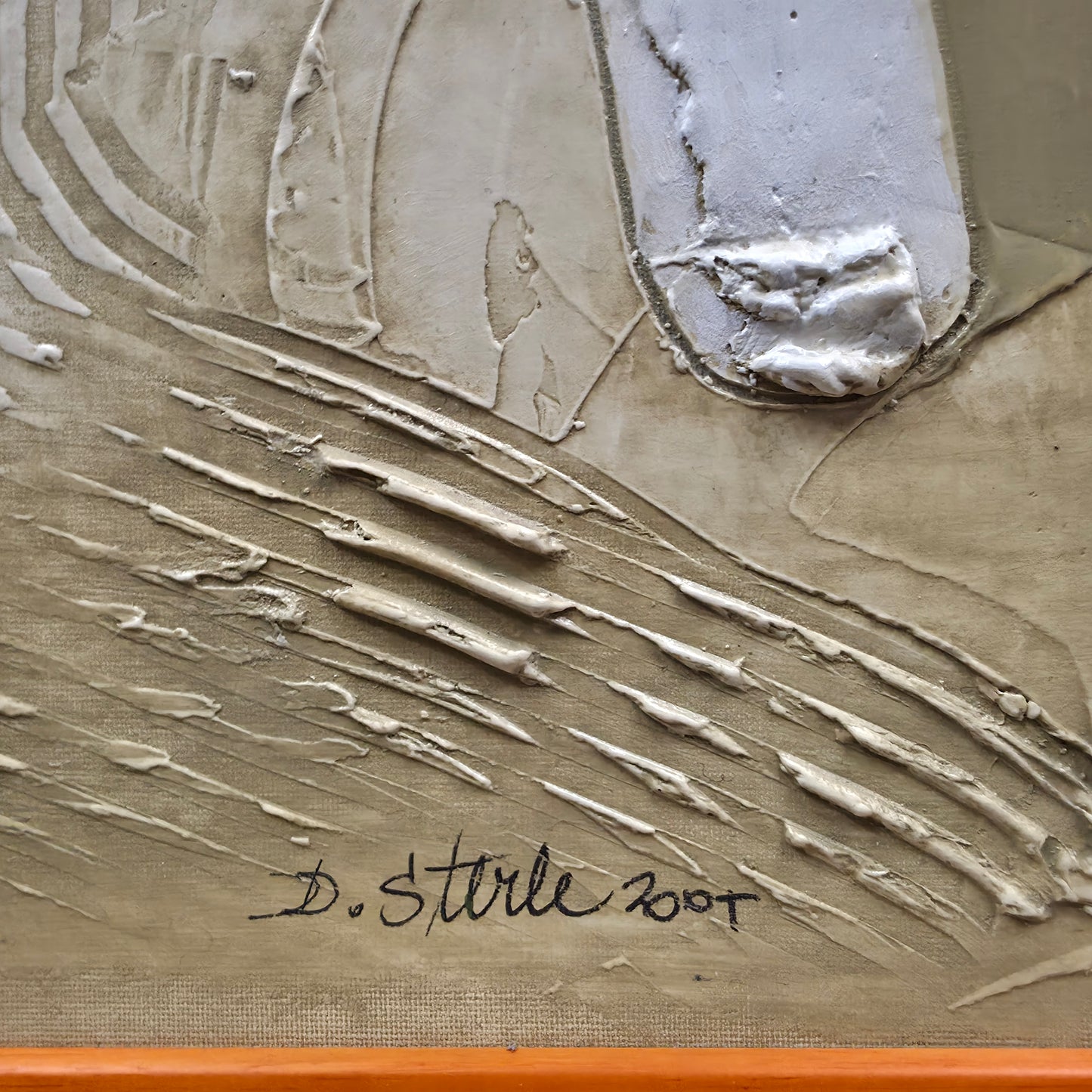 Dušan Sterle; mešana tehnika; "Lutka"; 88 cm x 78 cm