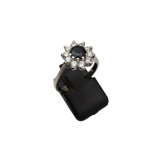 Zlati prstan "JULIET" 14K 585/1000; masa=4.95g