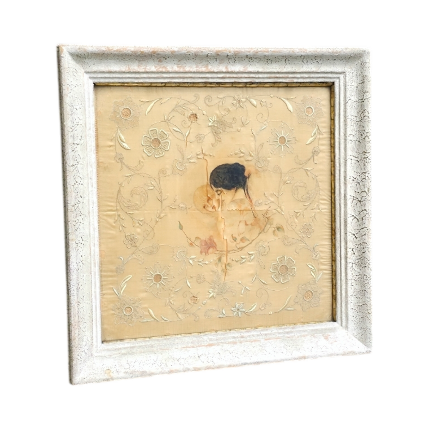 N/A; mešana tehnika; "NEŽNOST"; 40 cm x 40 cm