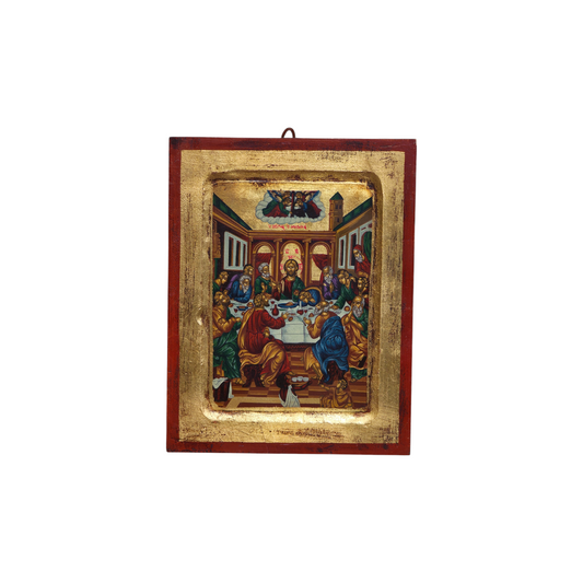 N/A; jajčna tempara na les; Ikona; 18 cm x 23 cm