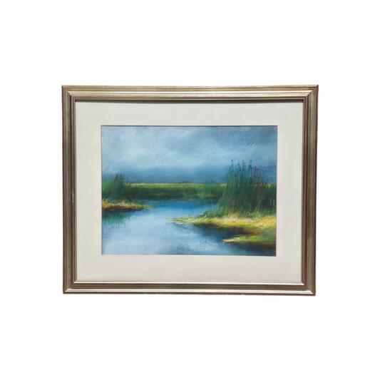 N/A; mešana tehnika; "Barje"; 61 cm x 51 cm