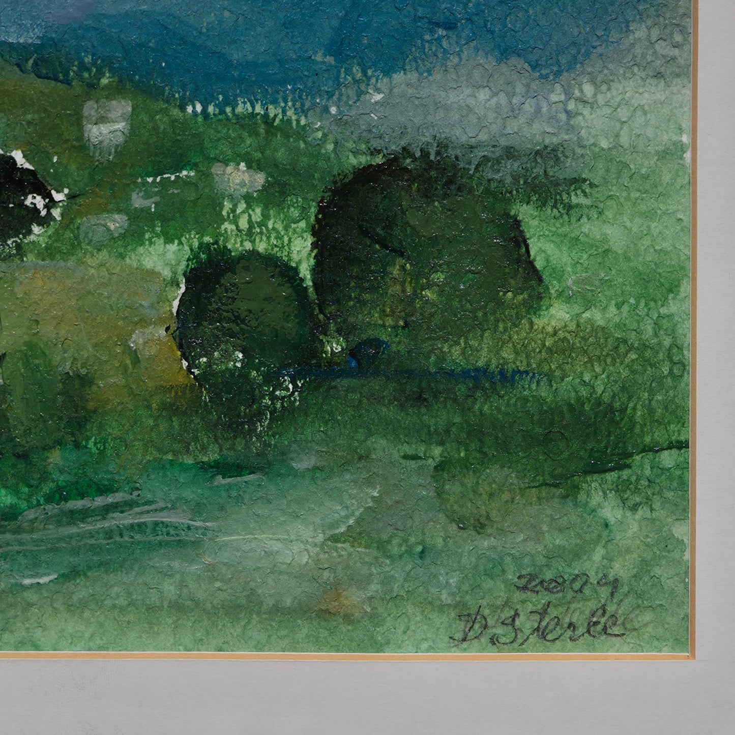 Dušan Sterle; akril; pokrajina; 49 cm x 41 cm