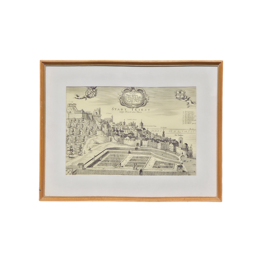 N/A; grafika; "Trst"; 45 cm x 35 cm