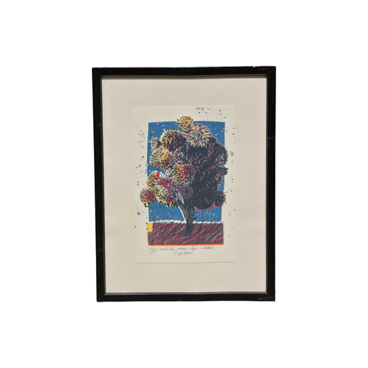 Cveto Zlate; E.A. sitotisk; "Rožnato drevo"; 30 cm x 36 cm