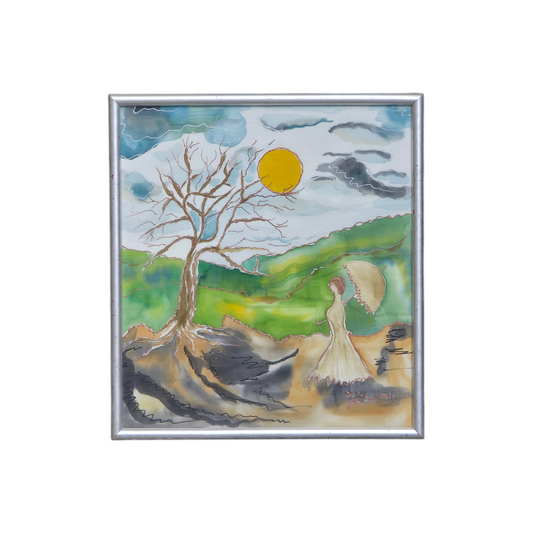 Jožica; mešana tehnika; "Pohujšanje"; 38 cm x 42 cm