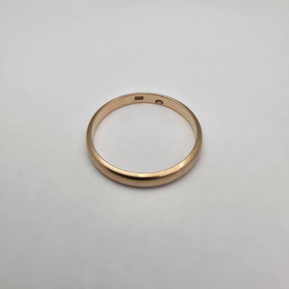 Zlati prstan "MINUTE" 14K 585/1000; masa=1.57g