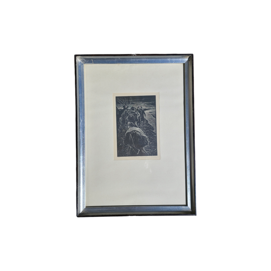 Božidar Jakac; bakrorez; "Čez Hrvatsko na Štajersko" 1944; 27 cm x 37 cm