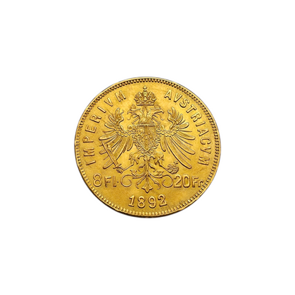 Zlatnik 8 Florin 21K 900/1000; masa=6.45g
