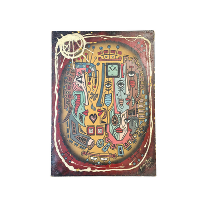 Denis Starič; olje na platno; "Čvek"; 50 cm x 70 cm