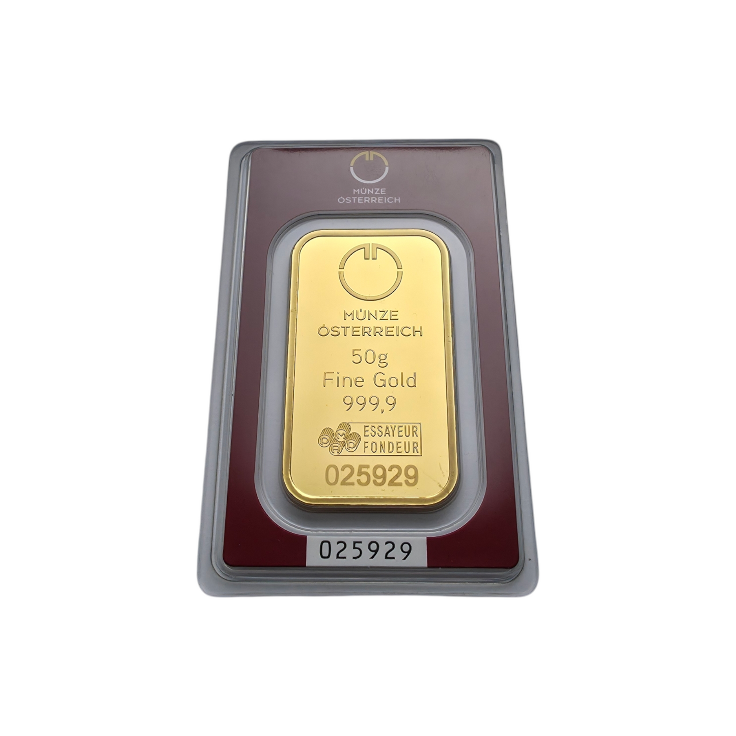 Naložbeno zlato Münze 24K 999.9/1000; masa=50.00g