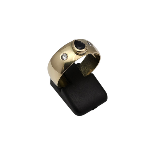Zlati prstan "FELIX" 14K 585/1000; masa=6.19g