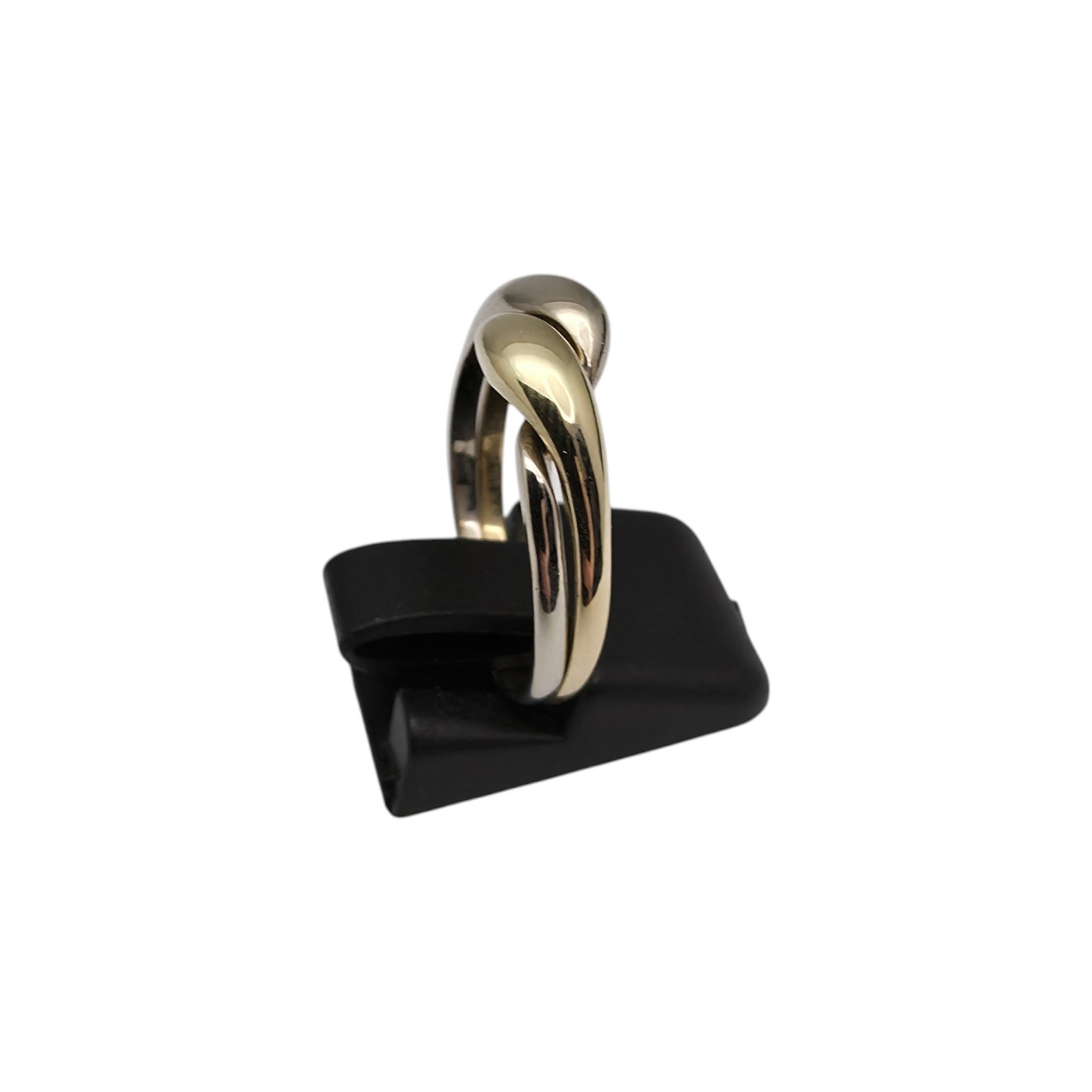 Zlati prstan "PAR" 14K 585/1000; masa=3.79g
