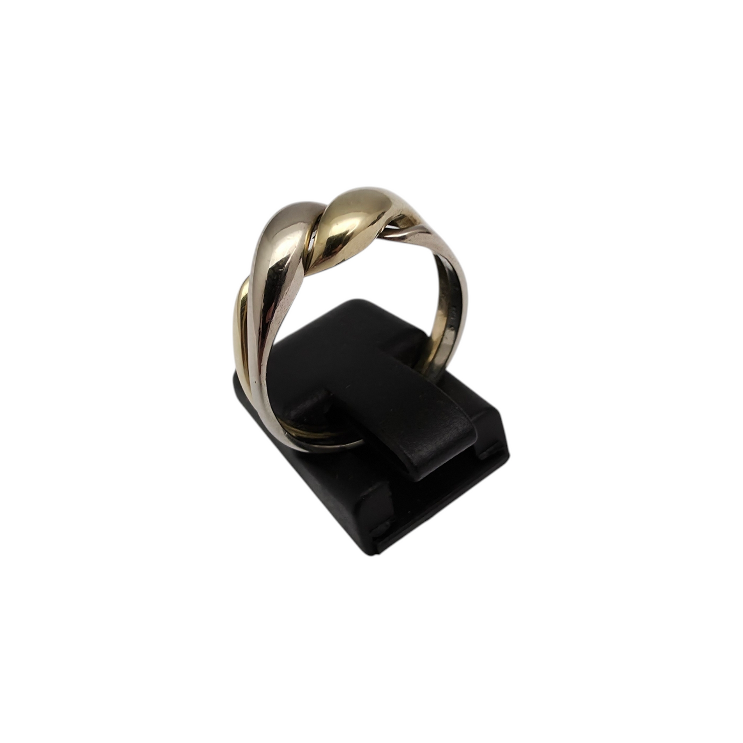 Zlati prstan "PAR" 14K 585/1000; masa=3.79g