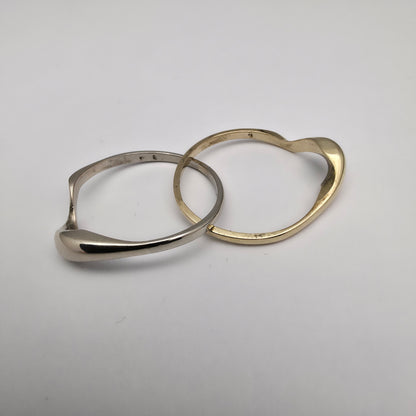 Zlati prstan "PAR" 14K 585/1000; masa=3.79g