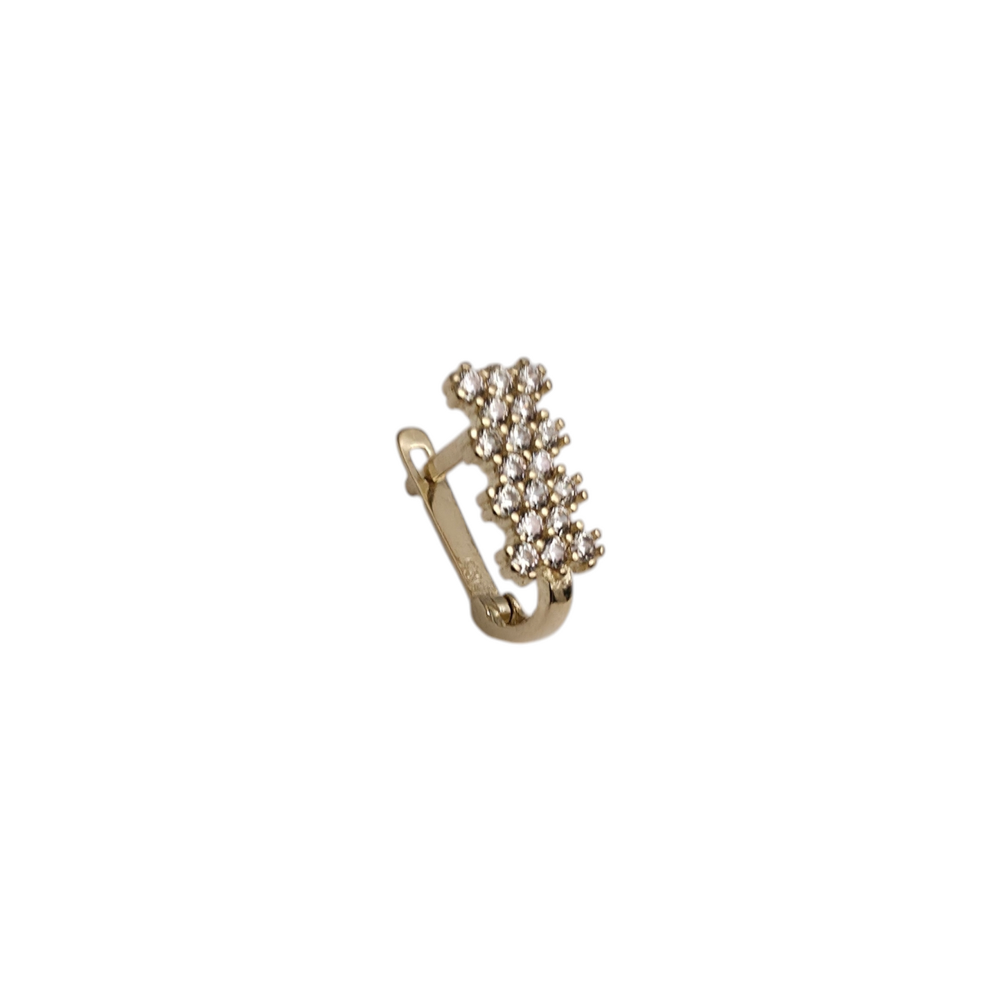 Zlati uhani "HEXA" 14K 585/1000; masa=1.18g