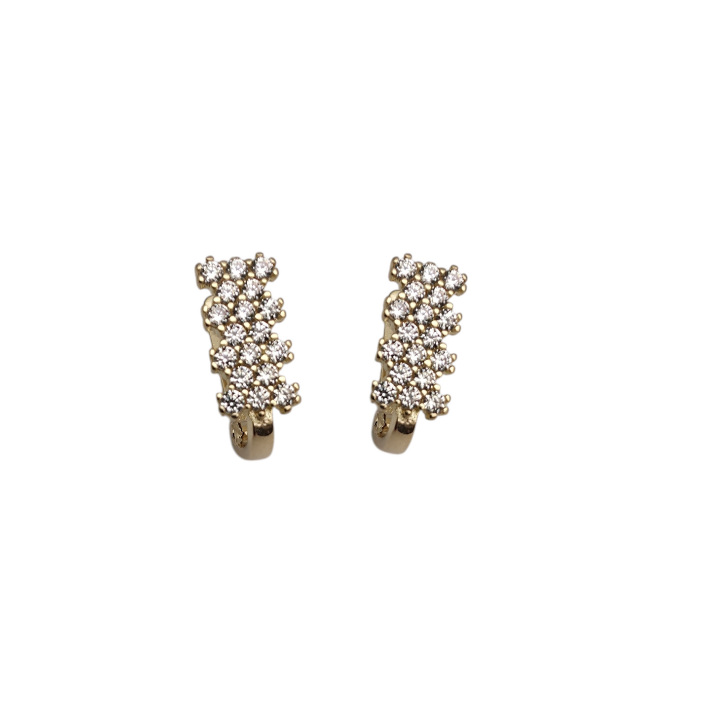 Zlati uhani "HEXA" 14K 585/1000; masa=1.18g