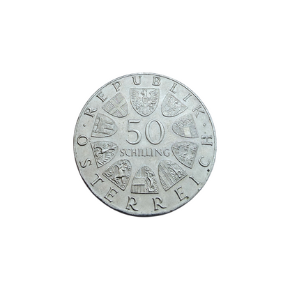 Srebrnik 50 SCHILLING 900/1000; masa=19.90g