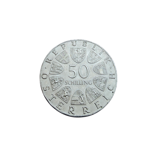 Srebrnik 50 SCHILLING 900/1000; masa=19.90g