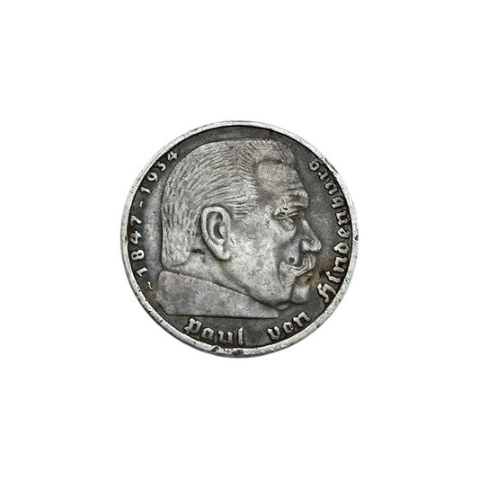 Srebrnik 5 Reichmark 900/1000; masa=13.74g