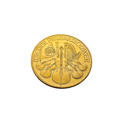 Naložbeni zlatnik Dunajski Filharmonik 1/4 24K 999.9/1000; masa=7.78g
