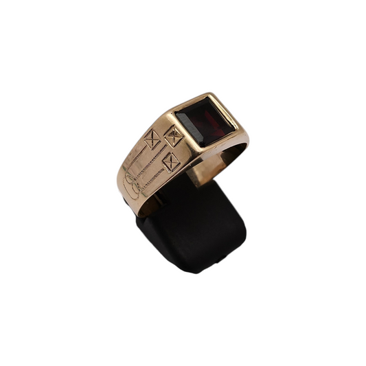 Moški zlati prstan "CITRA" 14K 585/1000; masa=4.94g
