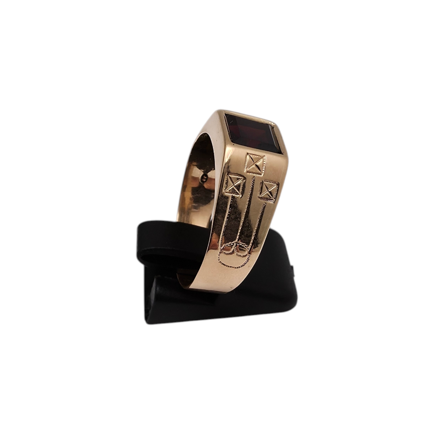 Moški zlati prstan "CITRA" 14K 585/1000; masa=4.94g