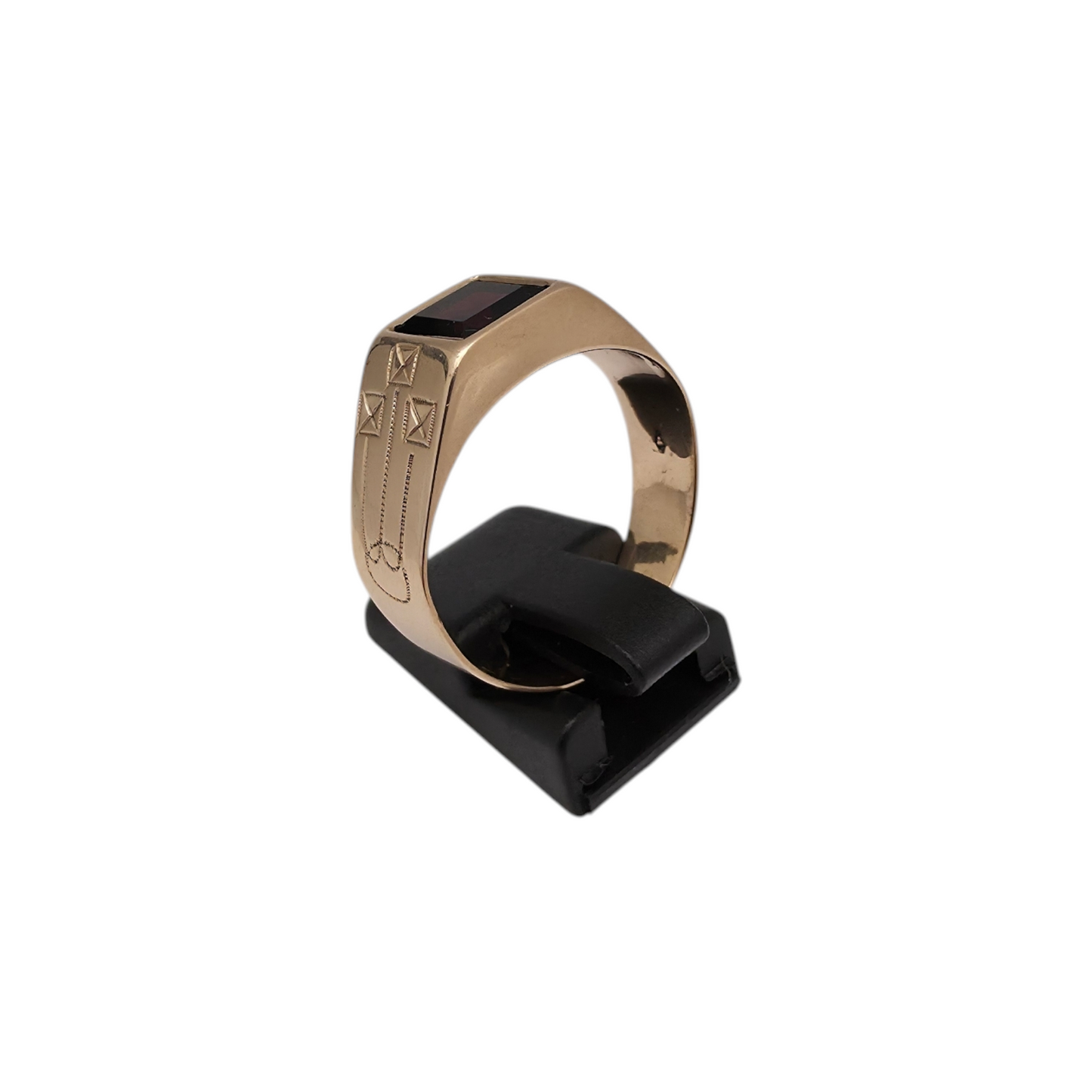 Moški zlati prstan "CITRA" 14K 585/1000; masa=4.94g