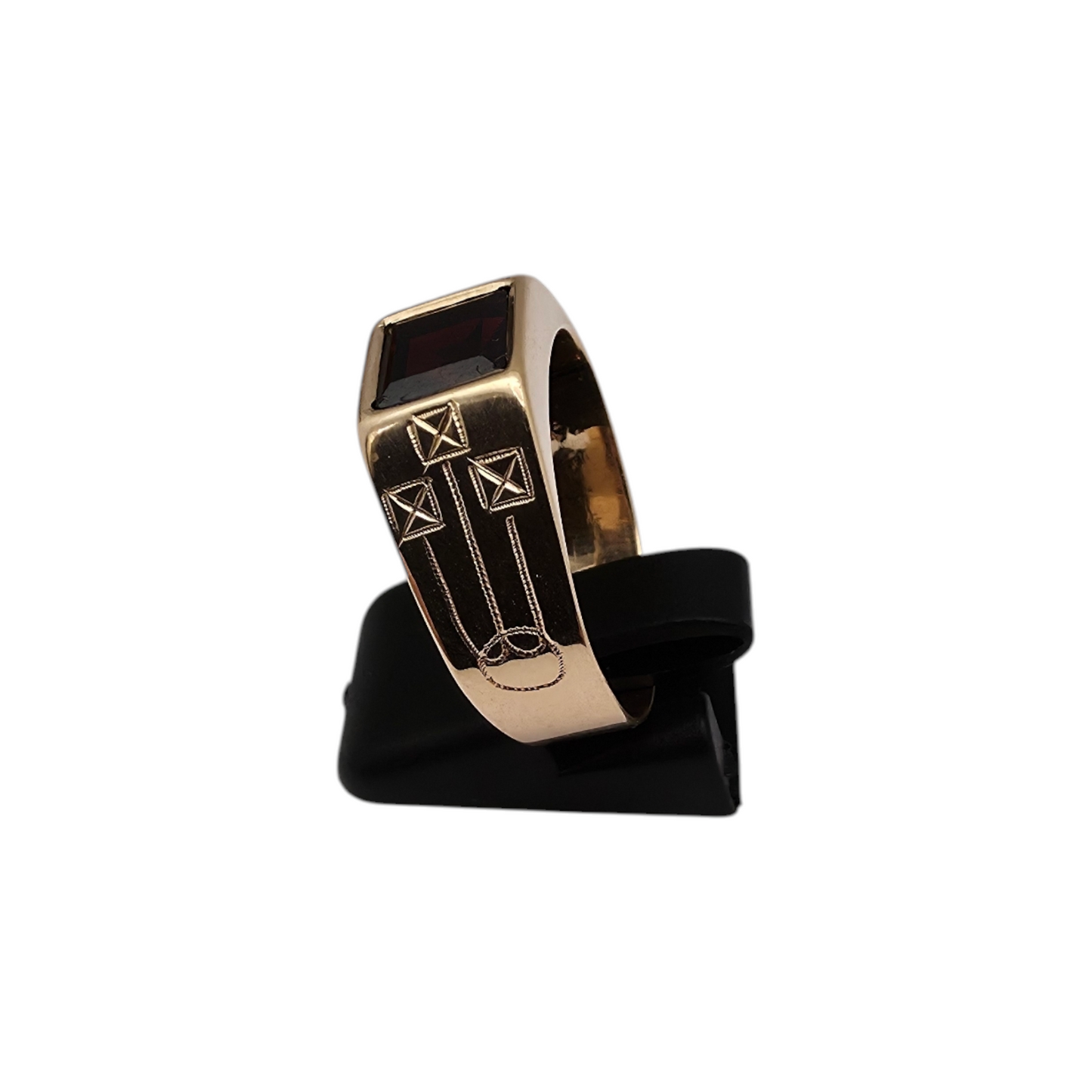 Moški zlati prstan "CITRA" 14K 585/1000; masa=4.94g