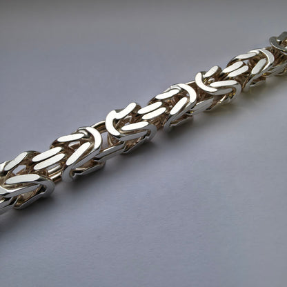 Srebrna zapestnica "KRONA" 925/1000; masa=32.96g