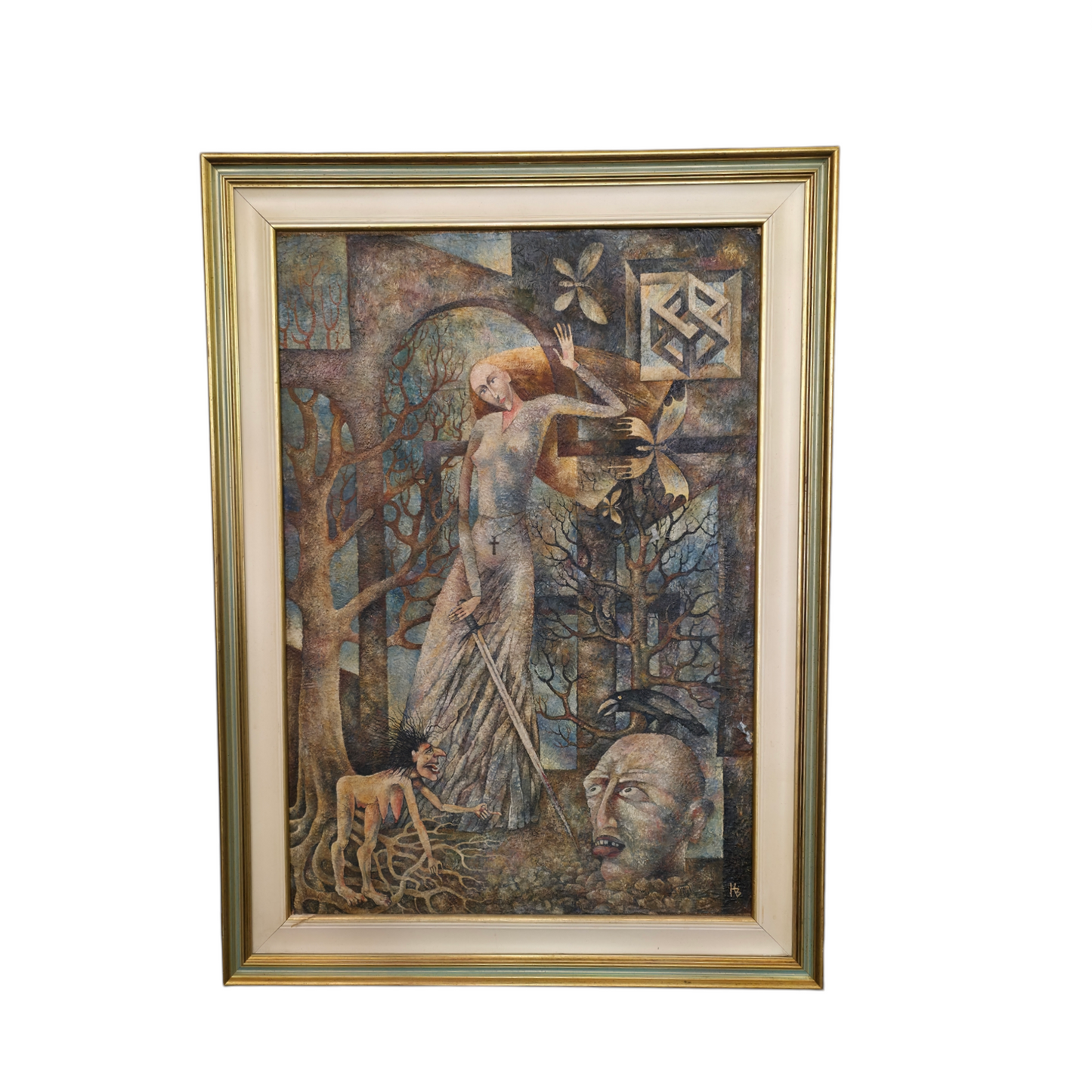 N/A; mešana tehnika; "Jesen življenja"; 63 cm x 82 cm