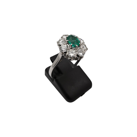 Diamantni prstan "DIANE" 14K 585/1000; masa=3.80g