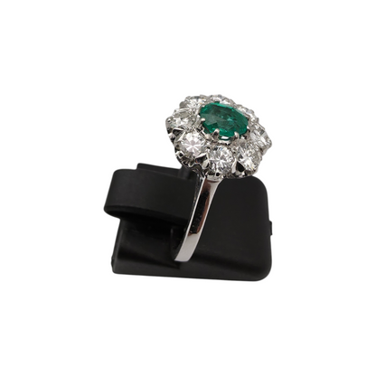Diamantni prstan "DIANE" 14K 585/1000; masa=3.80g