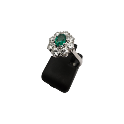 Diamantni prstan "DIANE" 14K 585/1000; masa=3.80g