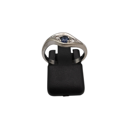 Diamantni prstan "CYLO" 14K 585/1000; masa=2.39g