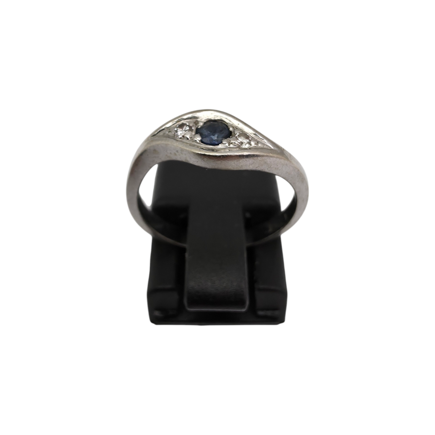 Diamantni prstan "CYLO" 14K 585/1000; masa=2.39g