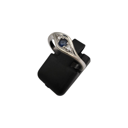 Diamantni prstan "CYLO" 14K 585/1000; masa=2.39g