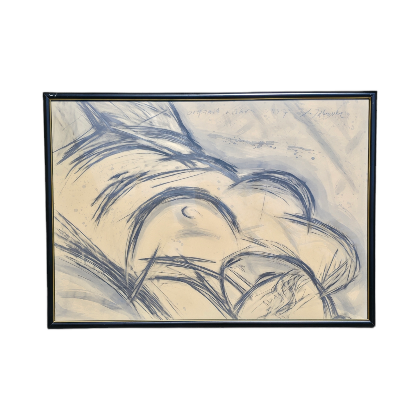 Izidor Jalovec; risba; "Akt X"; 100 cm x 70 cm