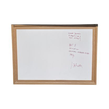 Izidor Jalovec; risba; "Akt X"; 100 cm x 70 cm