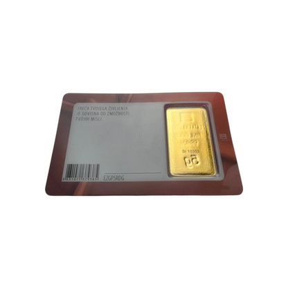 Naložbeno zlato "Darilni pet" 24K 999.9/1000; masa=5.00g