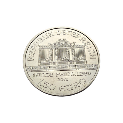 Naložbeni srebrnik Dunajski Filharmonik 999.9/1000; masa=31.10g