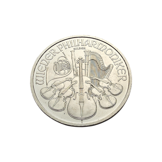 Naložbeni srebrnik Dunajski Filharmonik 999.9/1000; masa=31.10g