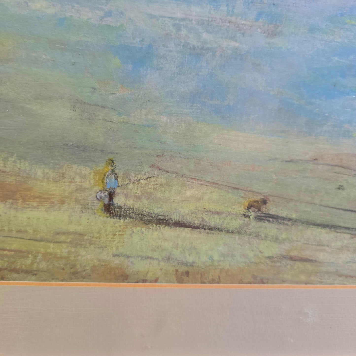 Ki; akvarel; "Sprehod"; 64 cm x 52 cm