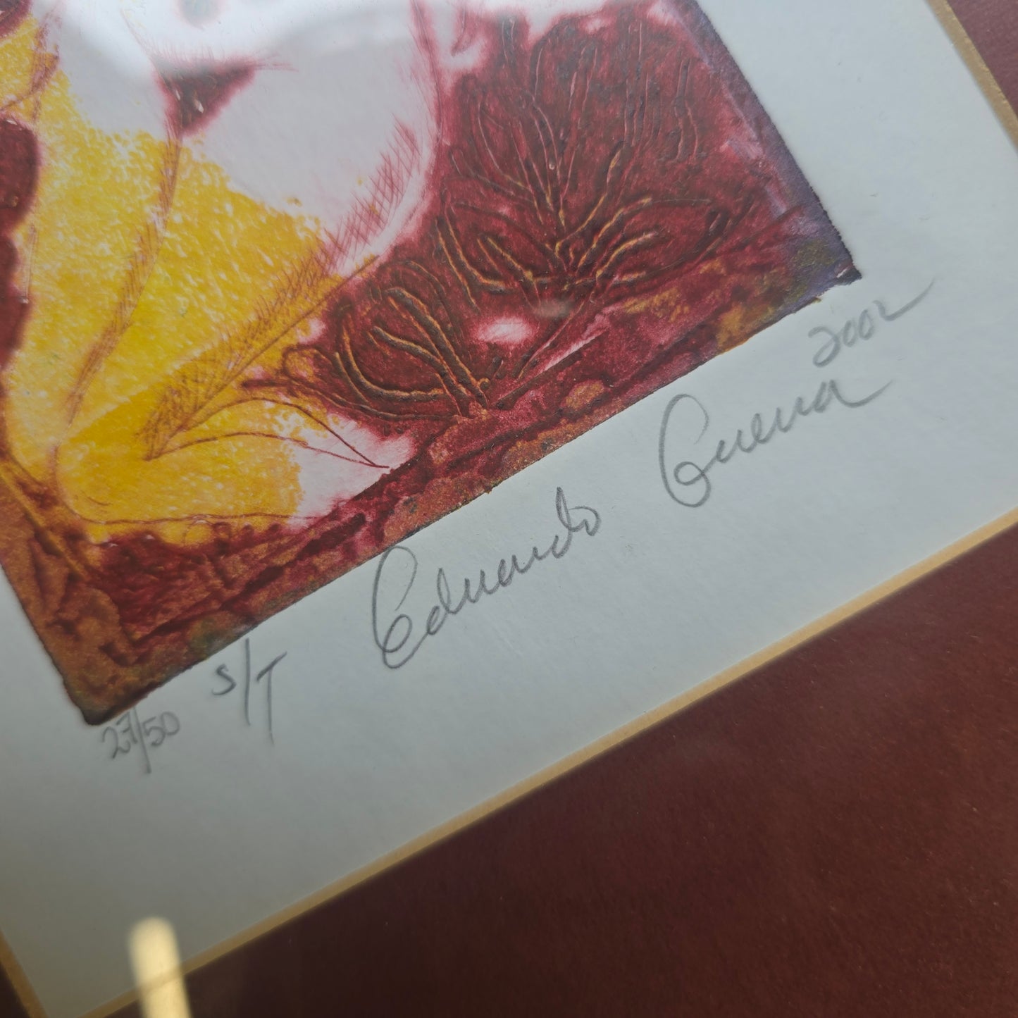 Eduardo Guena La Hasana; litografija; akt; 26 cm x 39 cm