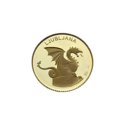 Naložbeni zlatnik "Ljubljana" 21K 900/1000; masa=5.00g