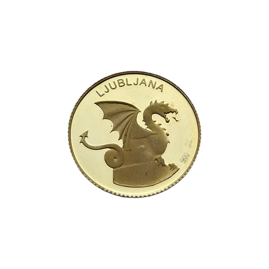Naložbeni zlatnik "Ljubljana" 21K 900/1000; masa=5.00g