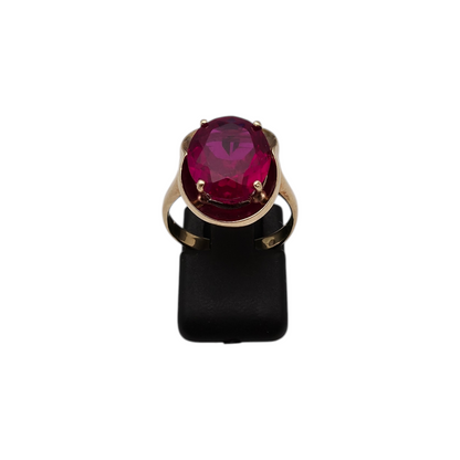 Zlati prstan "TRIMAGO" 14K 585/1000; masa=4.30g